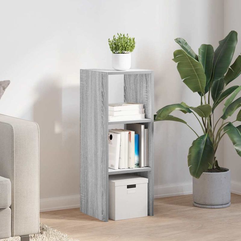 Casa si Gradina - Mobilier - Biblioteci si rafturi - Biblioteci - Biblioteca stivuabila Gri sonoma 30x30x80 cm Lemn prelucrat - Infinity.ro
