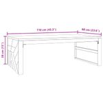 Casa si Gradina - Mobilier - Mese si birouri - Masute de cafea - Masuta de cafea 110x60x38 cm din lemn masiv de tec - Infinity.ro