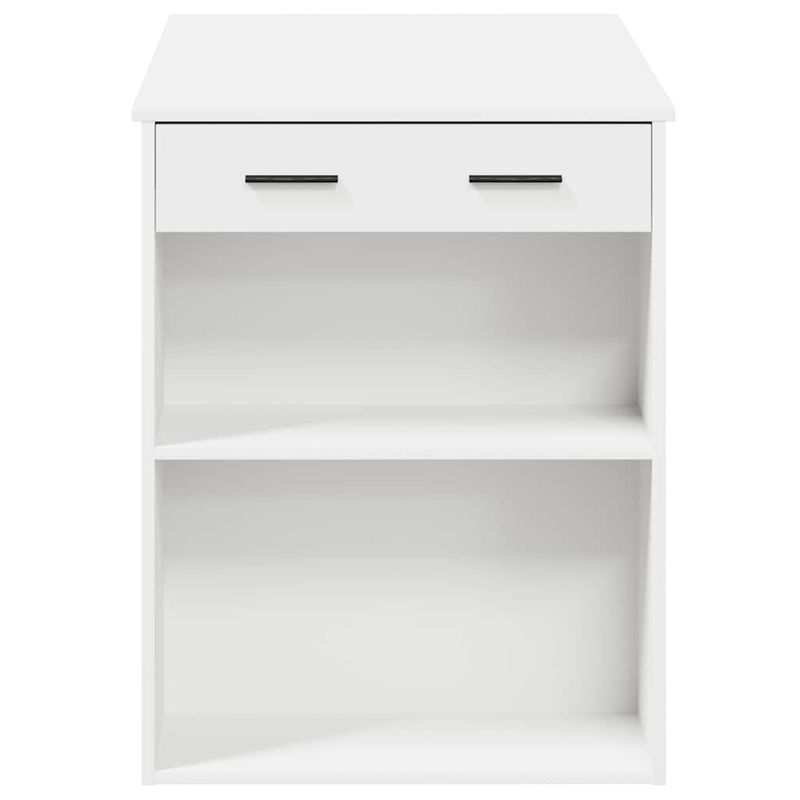 Casa si Gradina - Mobilier - Mese si birouri - Birouri - Birou cu sertar si raft alb 102x62x77,5 cm lemn prelucrat - Infinity.ro