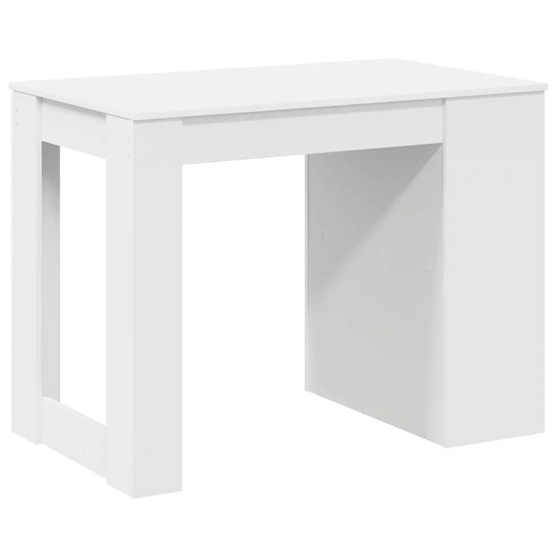Casa si Gradina - Mobilier - Mese si birouri - Birouri - Birou cu sertar si raft alb 102x62x77,5 cm lemn prelucrat - Infinity.ro