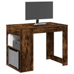 Casa si Gradina - Mobilier - Mese si birouri - Birouri - Birou cu sertar raft Stejar afumat 102x62x77,5cm lemn prelucrat - Infinity.ro