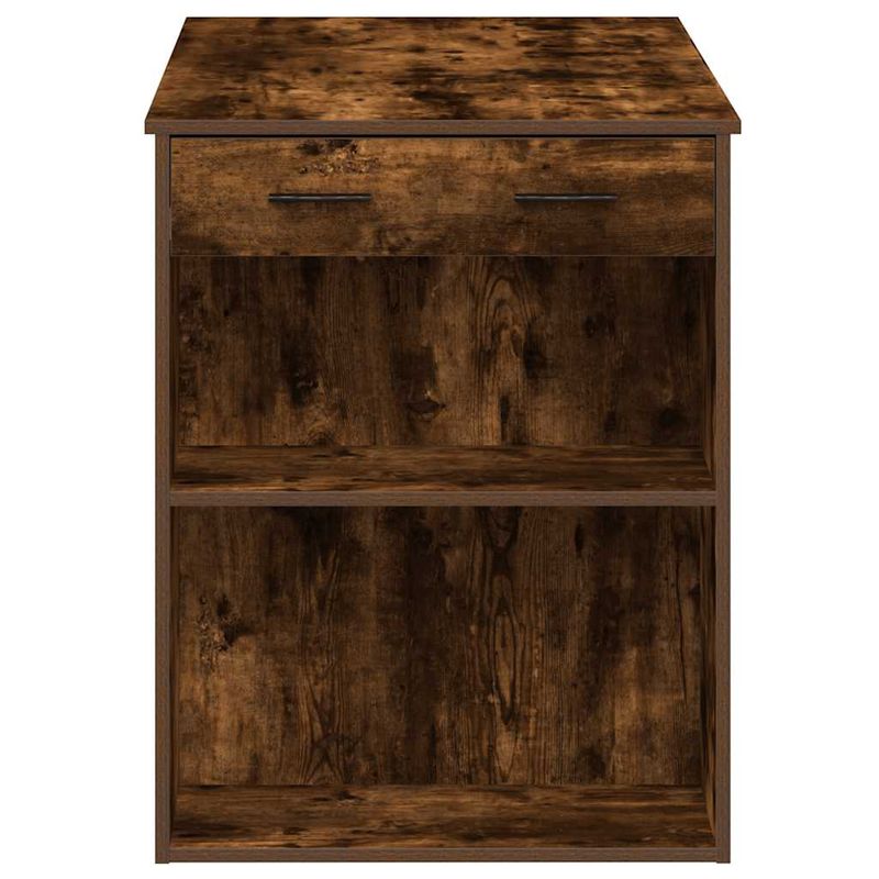 Casa si Gradina - Mobilier - Mese si birouri - Birouri - Birou cu sertar raft Stejar afumat 102x62x77,5cm lemn prelucrat - Infinity.ro