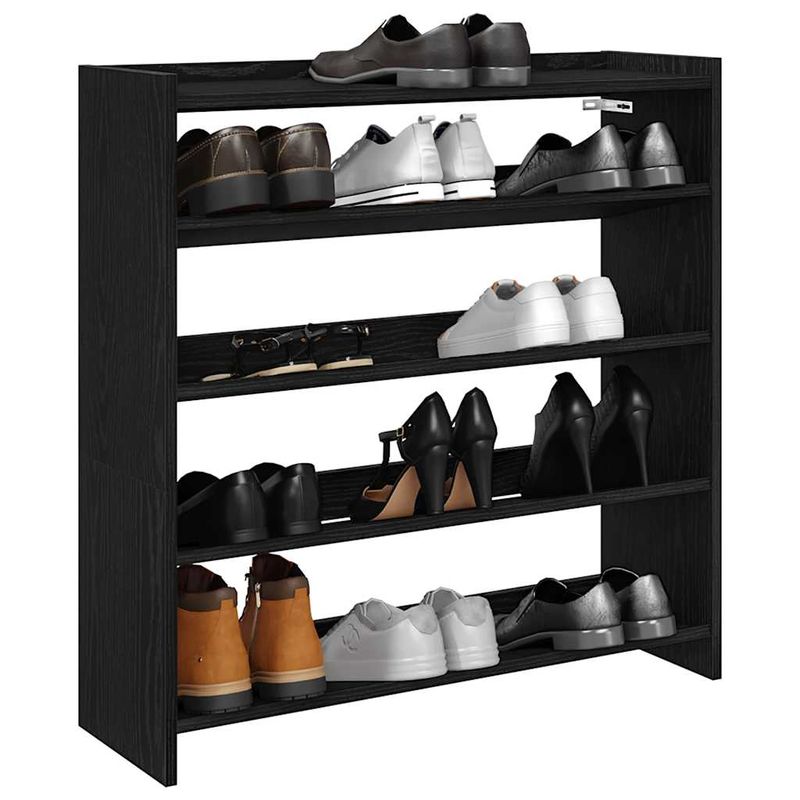 Casa si Gradina - Mobilier - Organizare si depozitare - Organizator incaltaminte - Pantofar, negru, 80x25x81 cm, lemn prelucrat - Infinity.ro