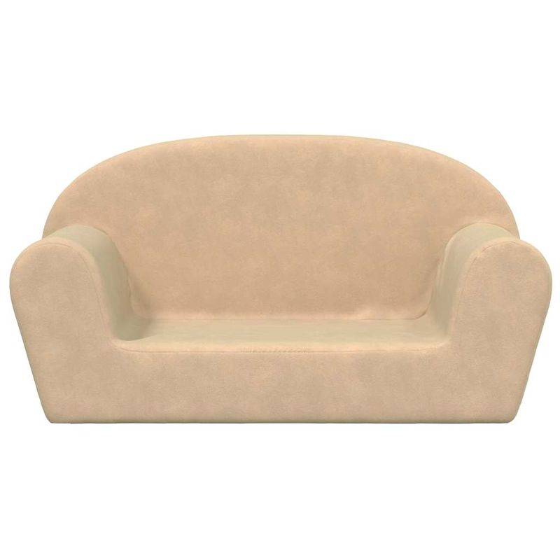 Casa si Gradina - Mobilier - Mobilier copii - Mobilier camera copiilor - Canapea pentru copii cu 2 locuri, crema moale de plus - Infinity.ro