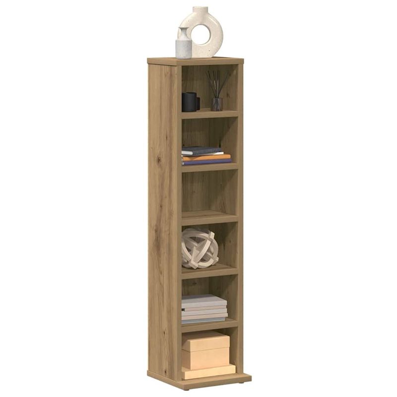 Casa si Gradina - Mobilier - Dulapuri si sifoniere - Dulapuri - Dulap CD-uri, stejar artizanal, 21x20x88 cm, lemn prelucrat - Infinity.ro