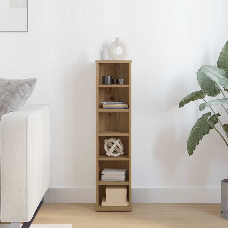 Casa si Gradina - Mobilier - Dulapuri si sifoniere - Dulapuri - Dulap CD-uri, stejar artizanal, 21x20x88 cm, lemn prelucrat - Infinity.ro
