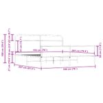 Casa si Gradina - Mobilier - Paturi si accesorii - Paturi - Cadru de pat metalic fara saltea, stejar fumuriu, 193x203 cm - Infinity.ro