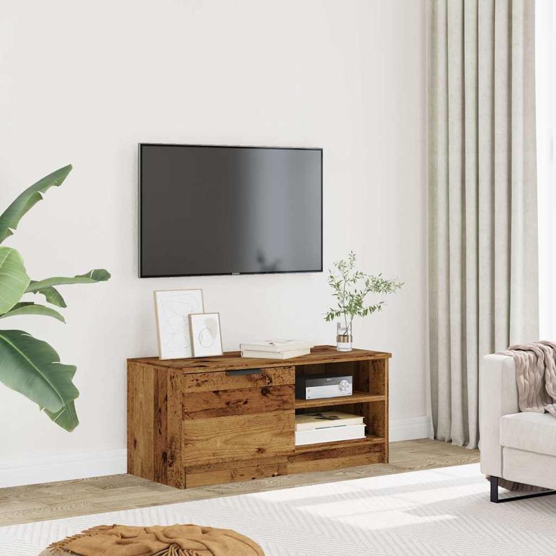 Casa si Gradina - Mobilier - Comode si corpuri - Comode - Dulap TV Lemn vechi 80x35x36,5 cm Lemn prelucrat - Infinity.ro