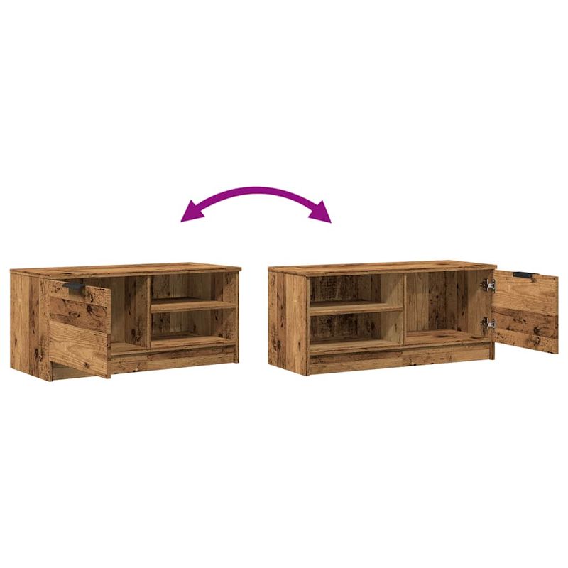 Casa si Gradina - Mobilier - Comode si corpuri - Comode - Dulap TV Lemn vechi 80x35x36,5 cm Lemn prelucrat - Infinity.ro