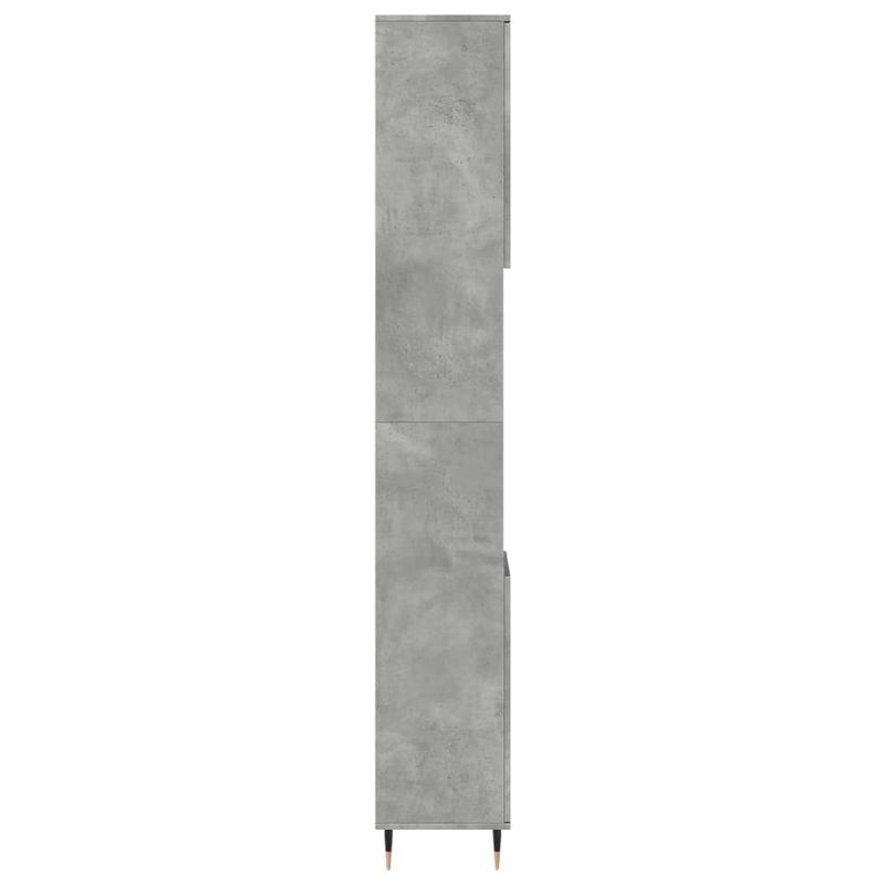 Casa si Gradina - Mobilier - Seturi de mobilier - Seturi baie - Dulap de baie, gri beton, 30x30x190 cm, lemn prelucrat - Infinity.ro