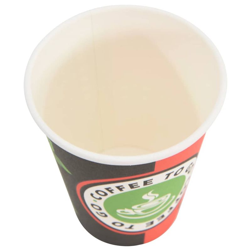 Casa si Gradina - Bucatarie si vesela - Cani si pahare - Cani si cesti - Cesti de cafea din hartie 1000 buc 12 oz 300 ml rosu si negru - Infinity.ro