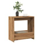Casa si Gradina - Mobilier - Mese si birouri - Mese living - Masa laterala, stejar artizanal,50x26x50 cm, lemn prelucrat - Infinity.ro