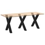 Casa si Gradina - Mobilier - Feronerie si accesorii mobila - Picioare pentru masa in forma X, 3 buc negru 80x(72-73) cm Otel - Infinity.ro