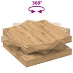 Casa si Gradina - Mobilier - Mese si birouri - Masute de cafea - Masuta cafea rotativa 360 grade, stejar artizanal 90x90x34,5 cm - Infinity.ro