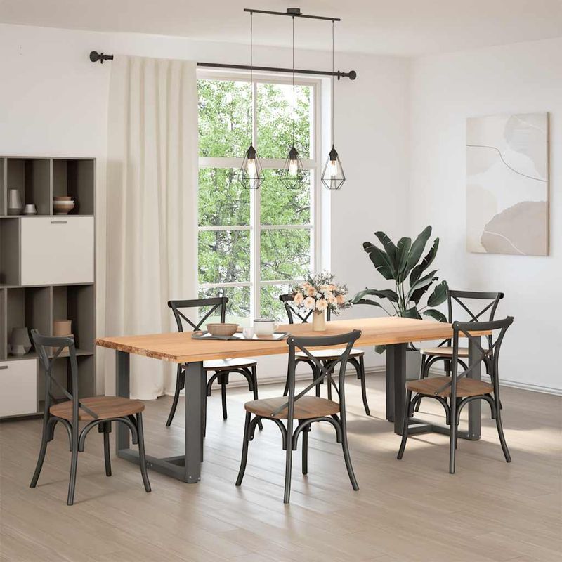 Casa si Gradina - Mobilier - Feronerie si accesorii mobila - Picioare pentru masa in forma de T, 2 buc Antracit Otel, mărime 90x35x(72-73) cm - Infinity.ro