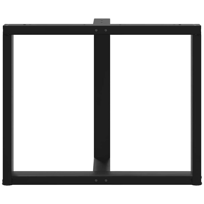 Casa si Gradina - Mobilier - Feronerie si accesorii mobila - Picioare pentru masa in forma de T, 2 buc Negru Otel, mărime 90x35x(72-73) cm - Infinity.ro