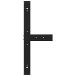 Casa si Gradina - Mobilier - Feronerie si accesorii mobila - Picioare pentru masa in forma de T, 2 buc Negru Otel, mărime 90x35x(72-73) cm - Infinity.ro