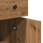 Casa si Gradina - Mobilier - Comode si corpuri - Masute de toaleta - Servanta, stejar artizanal, 70x30x80 cm, lemn prelucrat - Infinity.ro