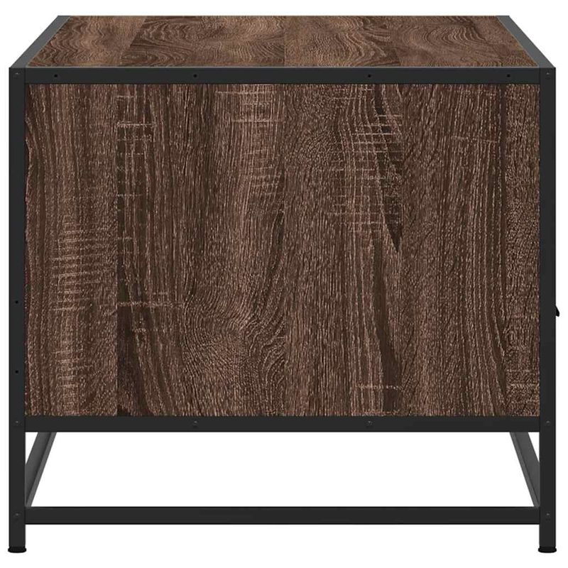 Casa si Gradina - Mobilier - Mese si birouri - Masute de cafea - Masuta cafea, stejar maro, 100x50x45 cm, lemn prelucrat/metal - Infinity.ro