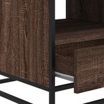 Casa si Gradina - Mobilier - Mese si birouri - Masute de cafea - Masuta cafea, stejar maro, 100x50x45 cm, lemn prelucrat/metal - Infinity.ro