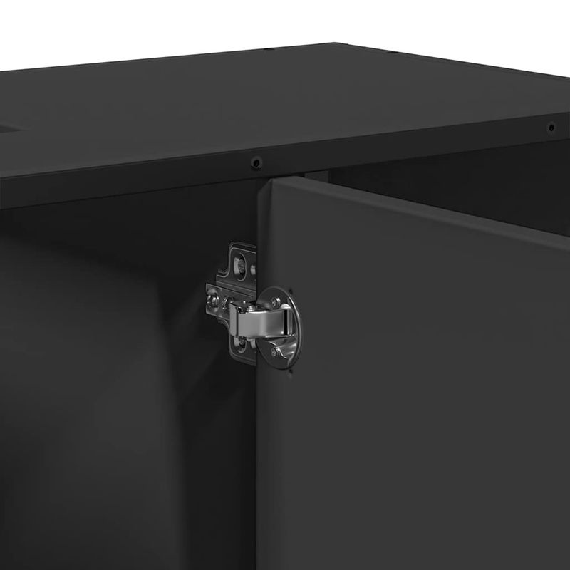 Casa si Gradina - Mobilier - Seturi de mobilier - Seturi baie - Dulap chiuveta de baie, negru, 80x33x60 cm, lemn compozit - Infinity.ro