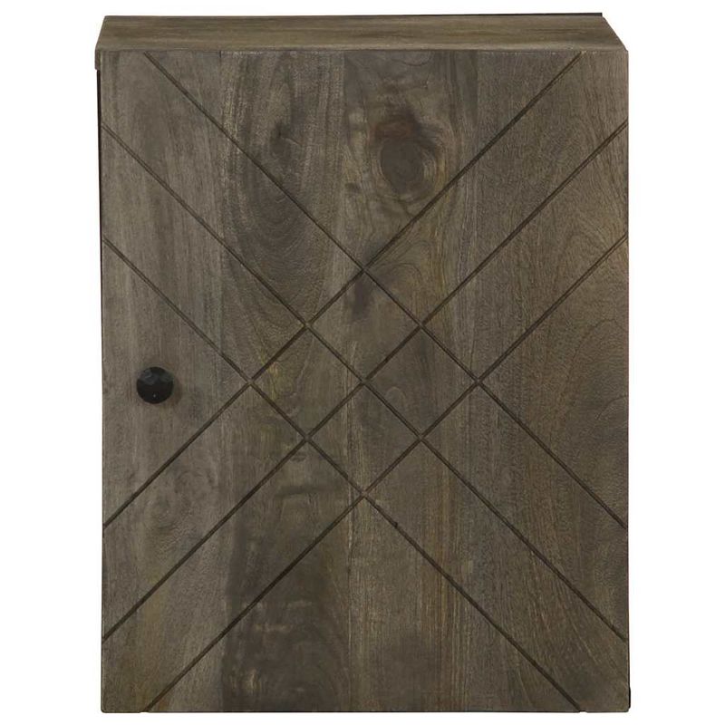 Casa si Gradina - Mobilier - Seturi de mobilier - Seturi baie - Dulap de baie montat pe perete negru lemn masiv de mango - Infinity.ro