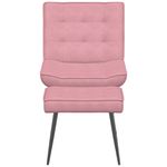 Casa si Gradina - Mobilier - Scaune si fotolii - Scaune - Scaun de relaxare cu taburet, roz, catifea - Infinity.ro