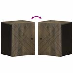 Casa si Gradina - Mobilier - Seturi de mobilier - Seturi baie - Dulap de baie montat pe perete negru lemn masiv de mango - Infinity.ro