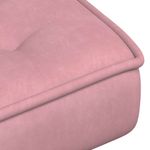 Casa si Gradina - Mobilier - Scaune si fotolii - Scaune - Scaun de relaxare cu taburet, roz, catifea - Infinity.ro