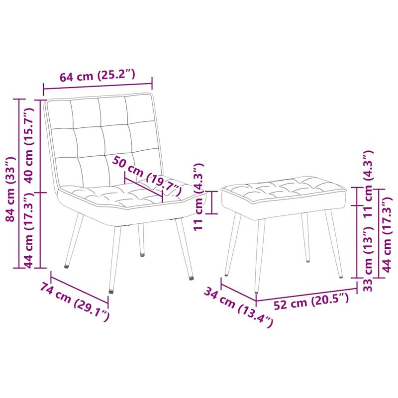 Casa si Gradina - Mobilier - Scaune si fotolii - Scaune - Scaun de relaxare cu taburet, roz, catifea - Infinity.ro