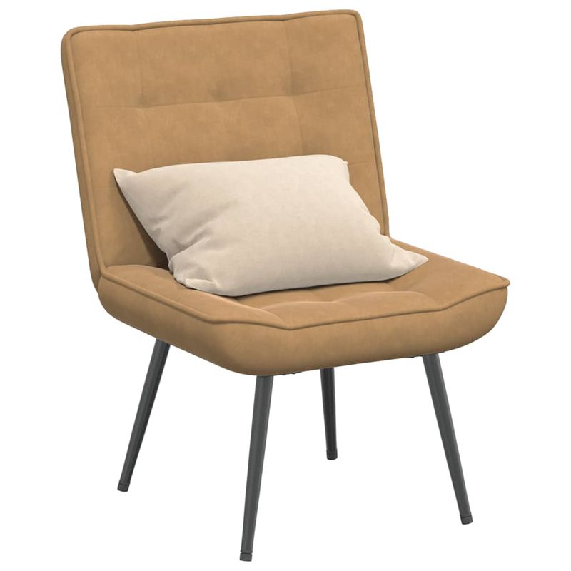 Casa si Gradina - Mobilier - Scaune si fotolii - Scaune - Scaun de relaxare maro 64x74x84 cm catifea - Infinity.ro