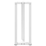 Casa si Gradina - Mobilier - Feronerie si accesorii mobila - Picioare masa consola in forma de T, 2 buc alb Otel, mărime 38x25x(72-73) cm - Infinity.ro
