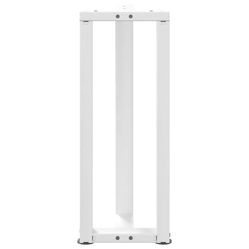 Casa si Gradina - Mobilier - Feronerie si accesorii mobila - Picioare masa consola in forma de T, 2 buc alb Otel, mărime 38x25x(72-73) cm - Infinity.ro