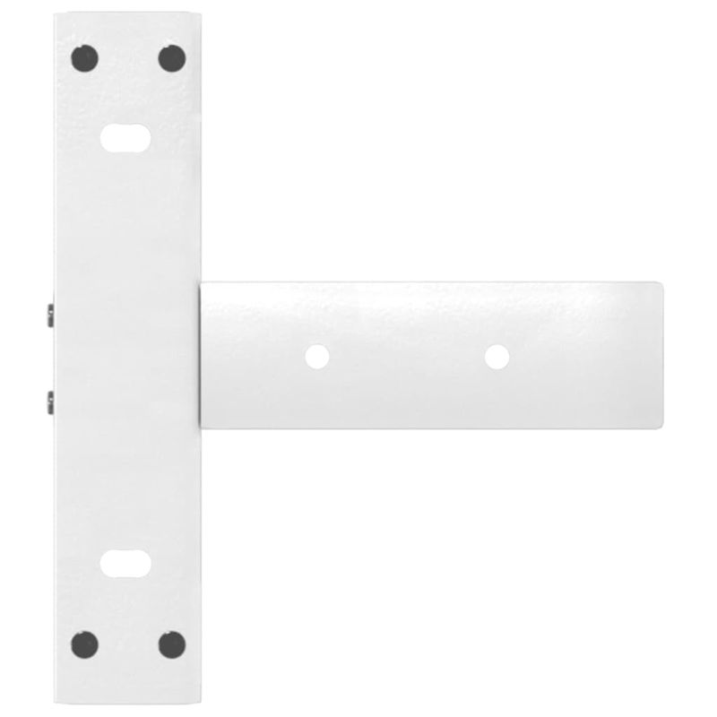 Casa si Gradina - Mobilier - Feronerie si accesorii mobila - Picioare masa consola in forma de T, 2 buc alb Otel, mărime 38x25x(72-73) cm - Infinity.ro
