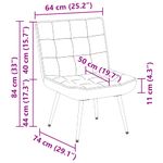 Casa si Gradina - Mobilier - Scaune si fotolii - Scaune - Scaun de relaxare maro 64x74x84 cm catifea - Infinity.ro