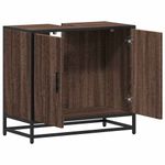 Casa si Gradina - Mobilier - Seturi de mobilier - Seturi baie - Dulap pentru chiuveta de baie stejar maro 65x33x60 cm lemn - Infinity.ro