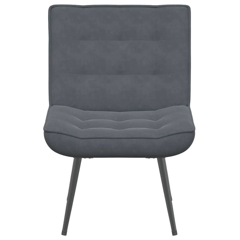 Casa si Gradina - Mobilier - Scaune si fotolii - Scaune - Scaun de relaxare gri inchis 64x74x84 cm catifea - Infinity.ro