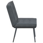 Casa si Gradina - Mobilier - Scaune si fotolii - Scaune - Scaun de relaxare gri inchis 64x74x84 cm catifea - Infinity.ro