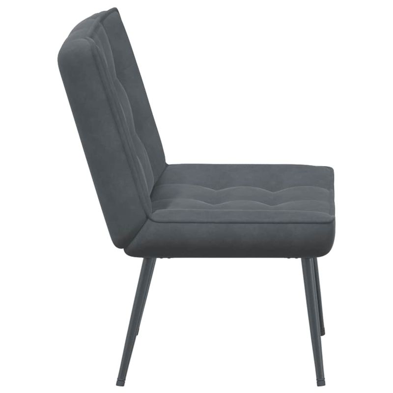 Casa si Gradina - Mobilier - Scaune si fotolii - Scaune - Scaun de relaxare gri inchis 64x74x84 cm catifea - Infinity.ro