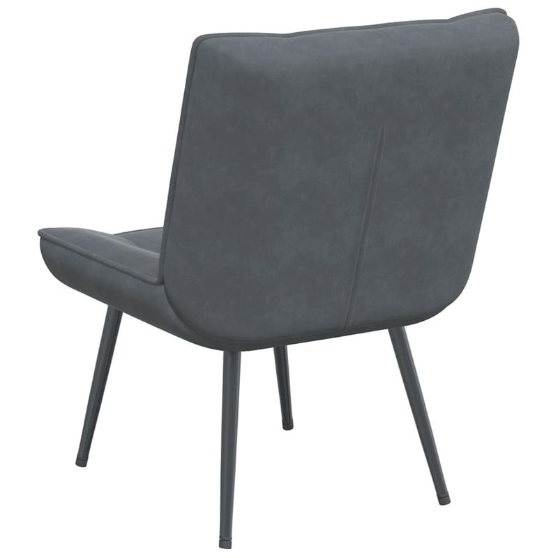 Casa si Gradina - Mobilier - Scaune si fotolii - Scaune - Scaun de relaxare gri inchis 64x74x84 cm catifea - Infinity.ro