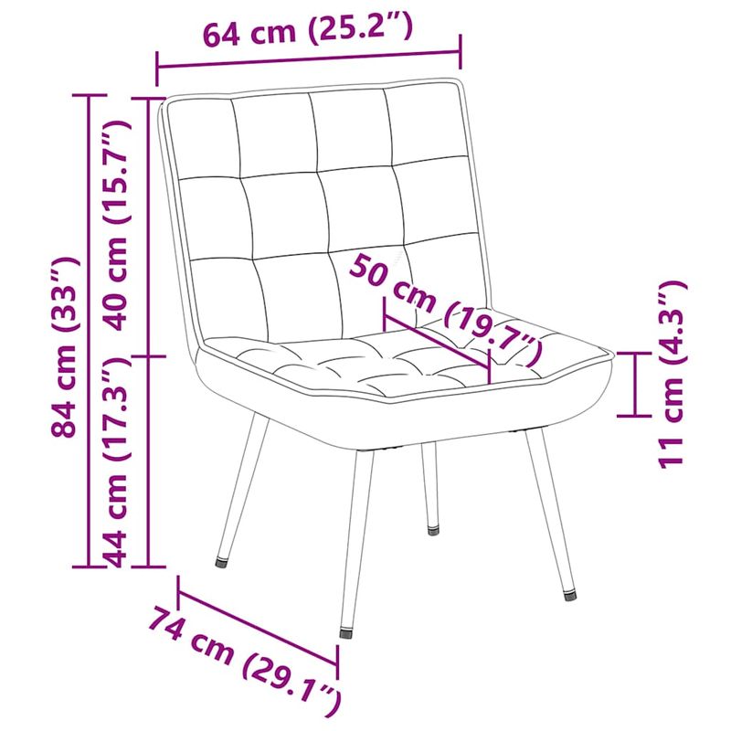 Casa si Gradina - Mobilier - Scaune si fotolii - Scaune - Scaun de relaxare gri inchis 64x74x84 cm catifea - Infinity.ro