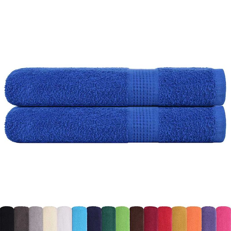 Casa si Gradina - Textile si covoare - Textile baie - Prosoape - Prosoape pentru sauna 2 buc Albastru 360 g/m² 100% bumbac - Infinity.ro