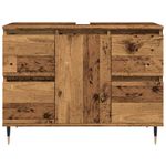 Casa si Gradina - Mobilier - Seturi de mobilier - Seturi baie - Dulap pentru baie, lemn vechi, 80x33x60 cm, lemn prelucrat - Infinity.ro