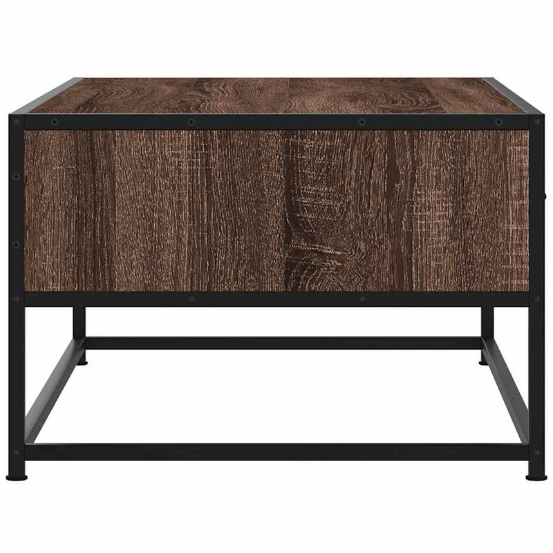 Casa si Gradina - Mobilier - Mese si birouri - Masute de cafea - Masuta cafea, stejar maro, 100x50x35 cm, lemn prelucrat/metal - Infinity.ro
