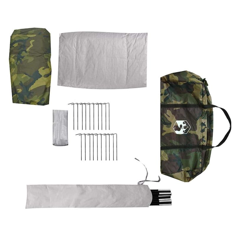 Sport si Outdoor - Camping - Corturi camping - Cort de familie Tipi pentru 8 persoane, camuflaj, impermeabil - Infinity.ro