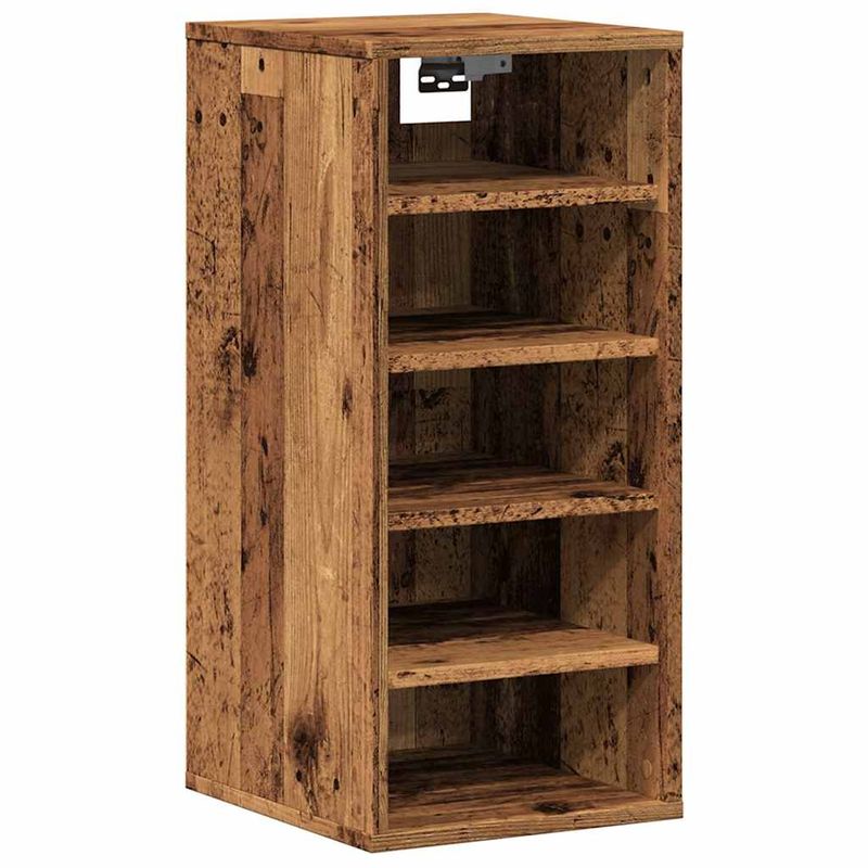Casa si Gradina - Mobilier - Organizare si depozitare - Organizator incaltaminte - Pantofar, lemn vechi, 32x35x70 cm, lemn prelucrat, model shoe cabinet without door - Infinity.ro