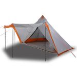 Sport si Outdoor - Camping - Corturi camping - Cort de familie Tipi pentru 8 persoane gri impermeabil - Infinity.ro