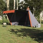 Sport si Outdoor - Camping - Corturi camping - Cort de familie Tipi pentru 8 persoane gri impermeabil - Infinity.ro