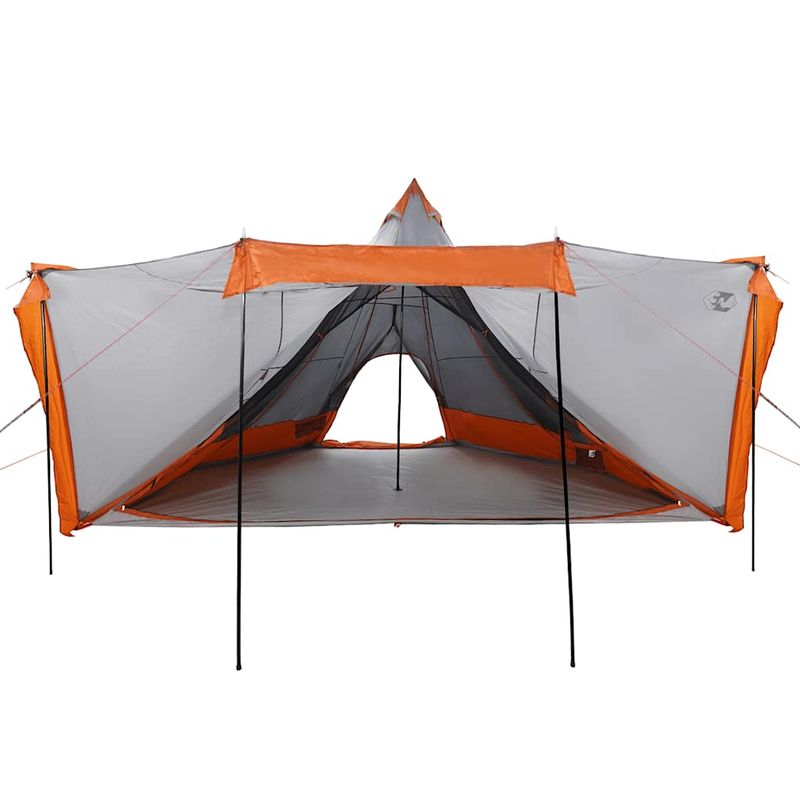 Sport si Outdoor - Camping - Corturi camping - Cort de familie Tipi pentru 8 persoane gri impermeabil - Infinity.ro