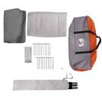 Sport si Outdoor - Camping - Corturi camping - Cort de familie Tipi pentru 8 persoane gri impermeabil - Infinity.ro